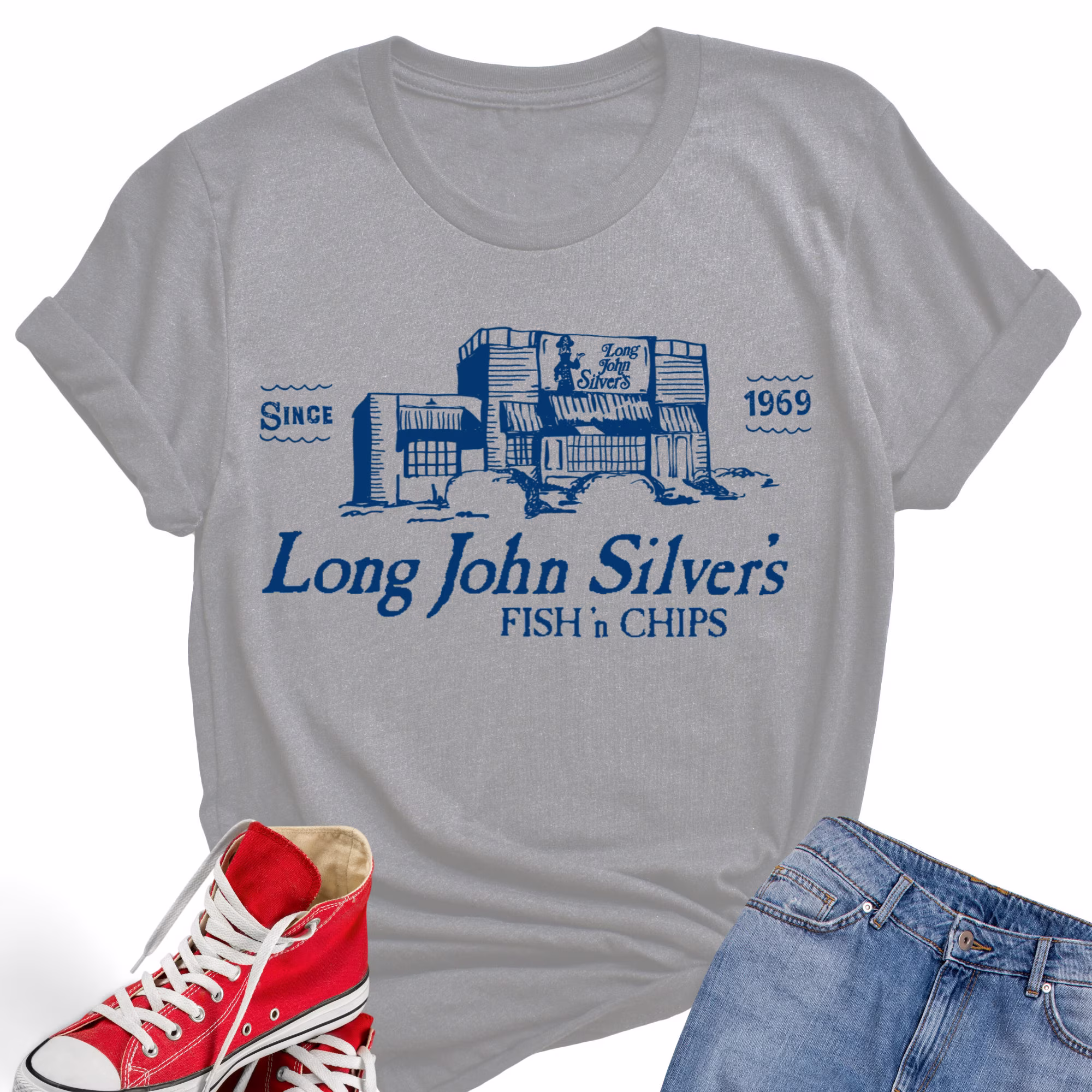 Classic Long John Silvers Restaurant T-Shirt