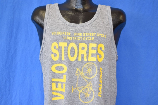80S Velo Bike Stores Rayon Tri Blend Tank Top Large
