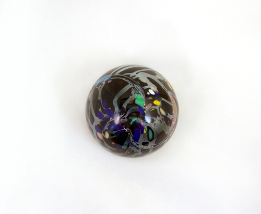 Vintage Rollin Karg Dichroic Art Sea Creature Handblown Paperweight