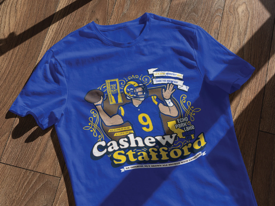 Matthew Stafford | Rams Fake Craft Beer Label T-Shirt