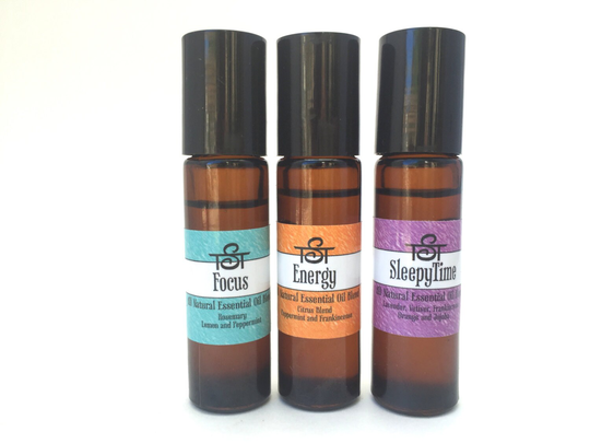 Oil Blend Set - Essential Oils Perfume Oil, Natural Aromatherapy Perfume Oil. Sleep Focus Energy Blends To Your Best Life