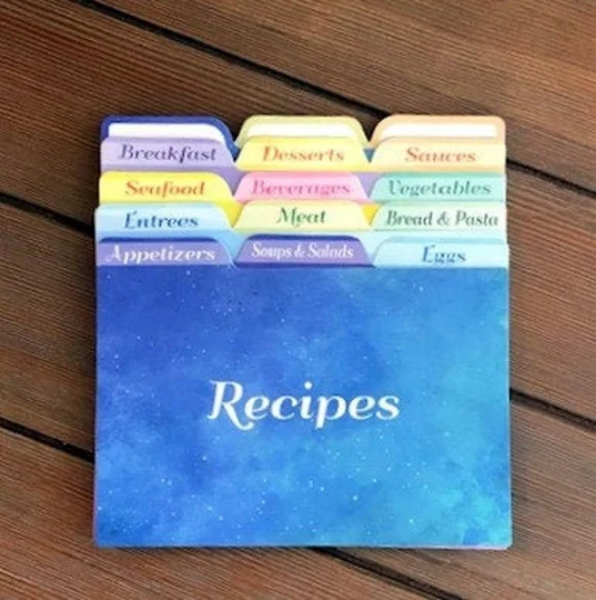 Farmhouse Recipe Card Dividers, 4 X 6 Contemporary Kitchen Housewarming Gifts, Bridal Shower Gifts