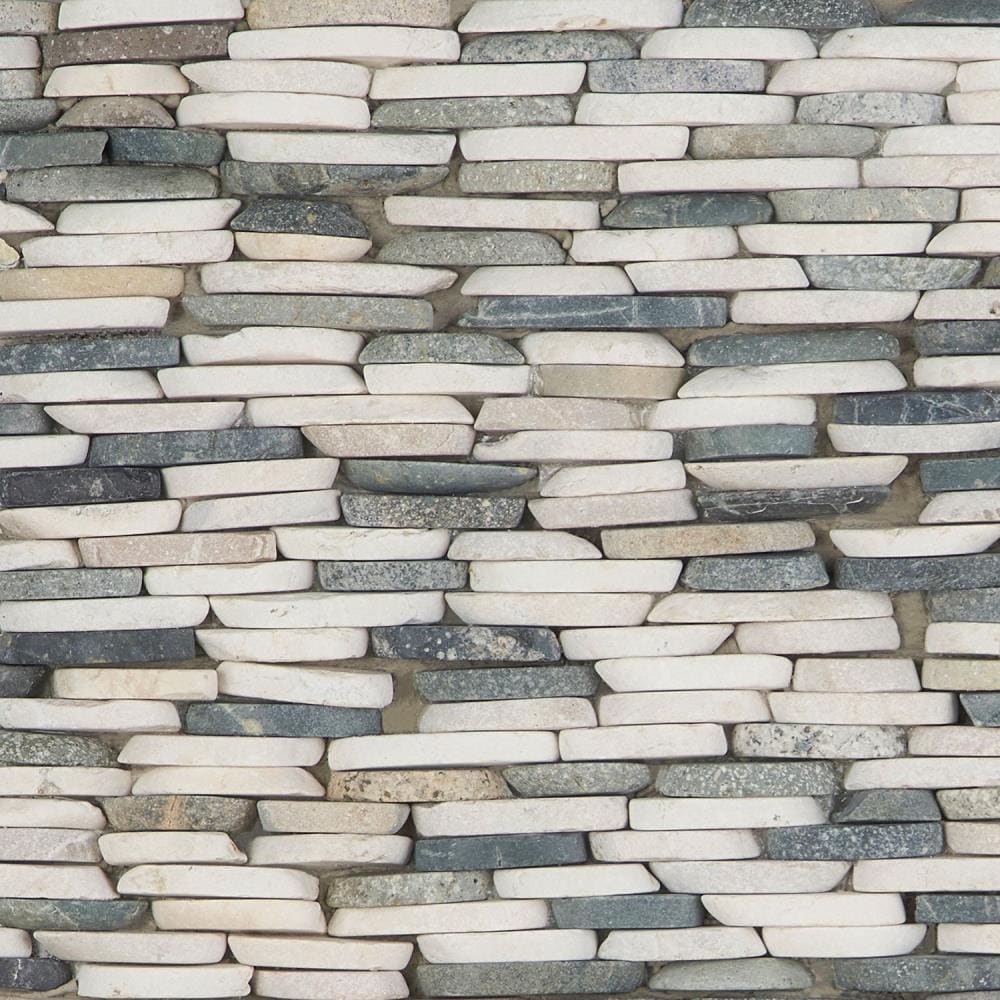 Lowe's Landscape Dark Blend 3-in x 6-in Natural Pebble Wall Tile Sample | EXT3RD105006
