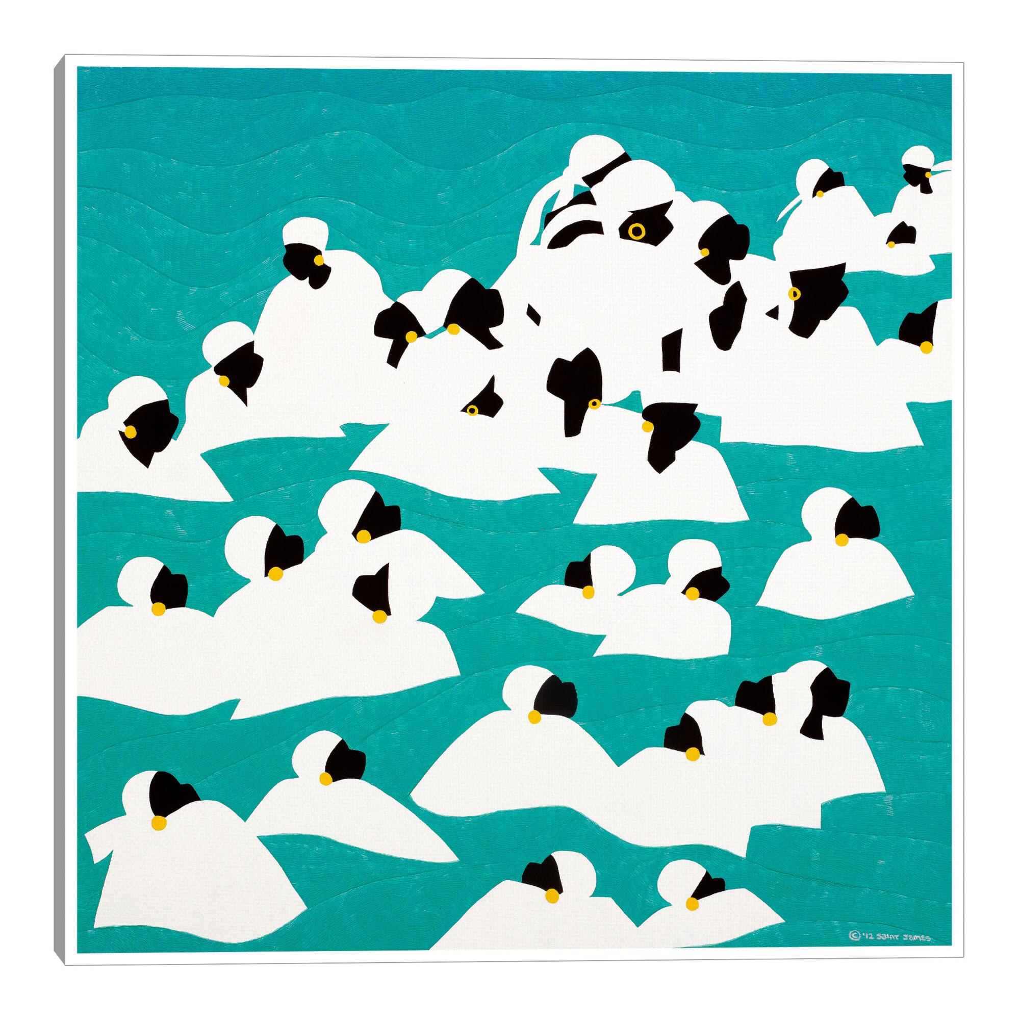 Healing Waters Haiti by Synthia SAINT JAMES Canvas Wall Art: Blue/White by World Market