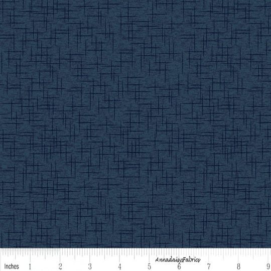 Tone On Blue Sketch Fabric, Maywood Studio Kimberbell Basics 9399N, Hatch, Quilt Fabric By The Yard, 100% Cotton, Blender