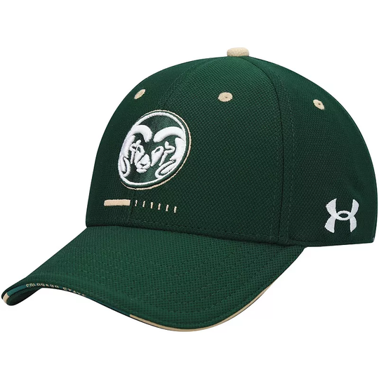 Men's Under Armour Green Colorado State Rams Blitzing Accent Performance Adjustable Hat