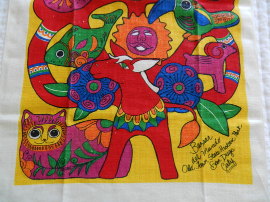 Nos San Diego Towel, Bazaar Del Mundo, 1984 Never Used