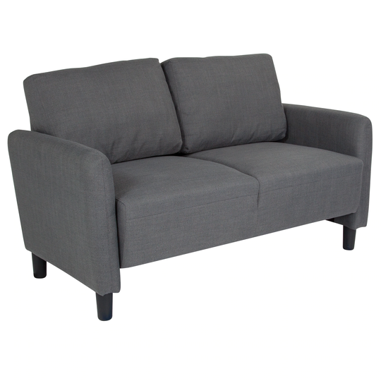 Flash Furniture Candler Park Modern Dark Gray Fabric Polyester/Blend Loveseat | 889142499497