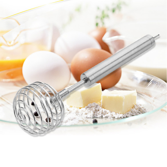 Stainless Steel Manual Whisk Frother Blender Egg Beater Stirrer Kitchen Tool