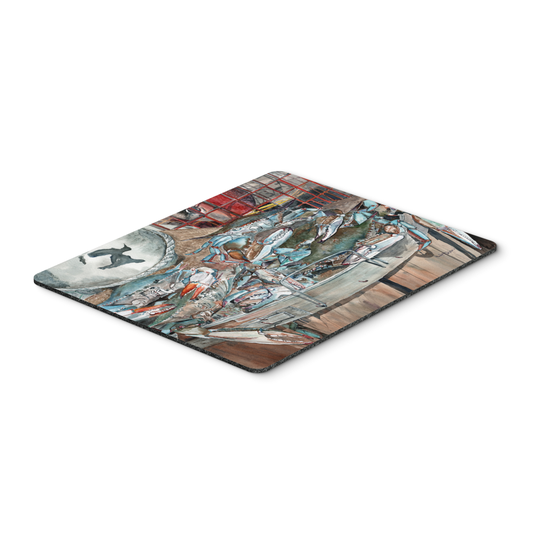 Caroline's Treasures 8961MP Basket Full of Blue Crabs Mouse Pad, Hot Pad or Trivet, Large, multicolor