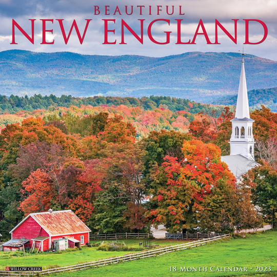 Beautiful New England 2023 12" X Wall Calendar