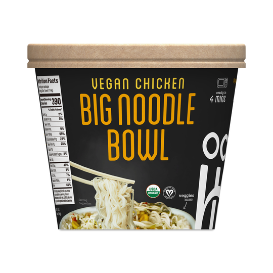 2-Pack Ocean's Halo Big Noodle Bowl, Vegan Chicken 4.02 oz bowl