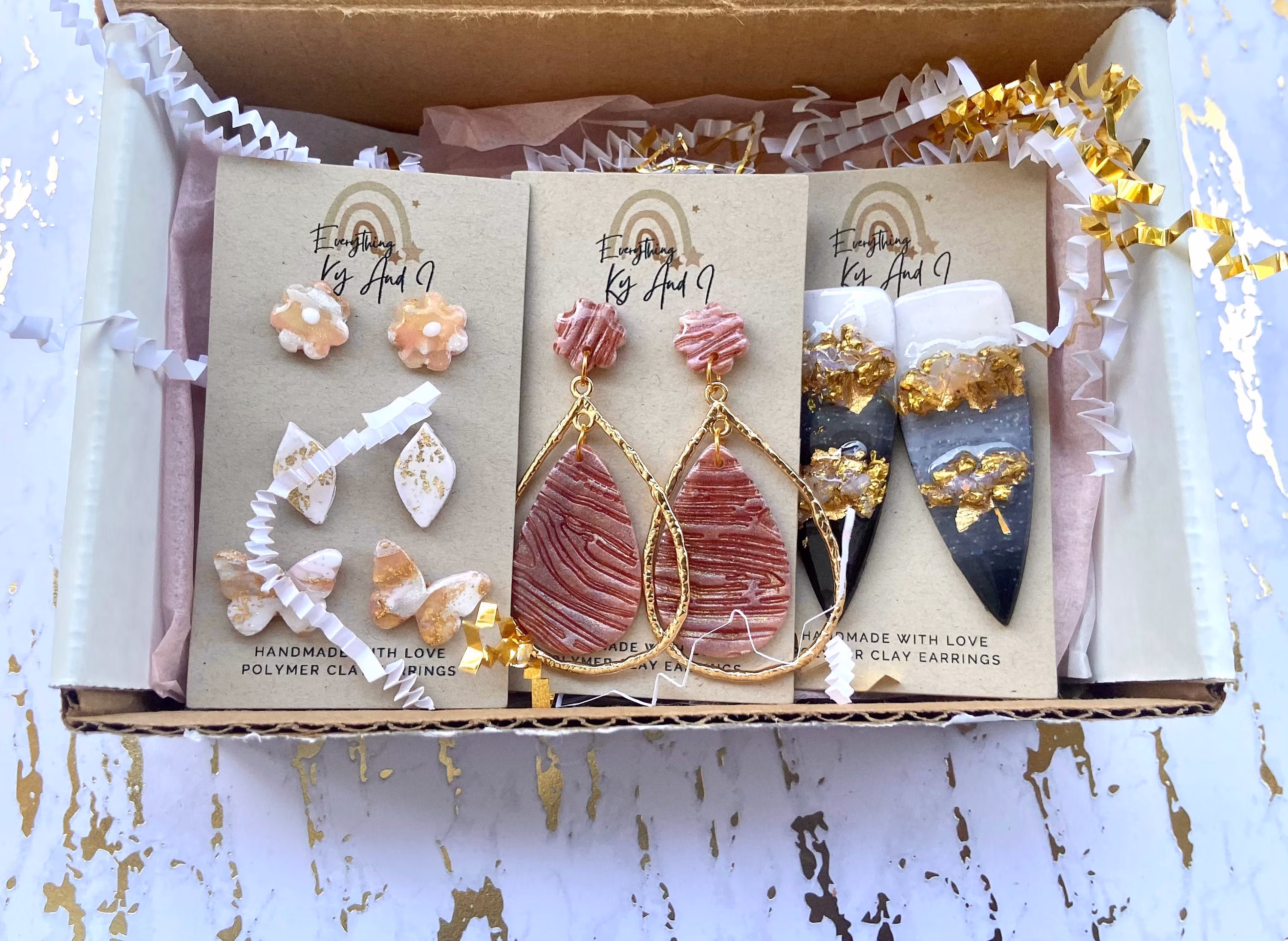 Polymer Clay Earrings Mystery Box/Surprise Clay Earrings & Studs