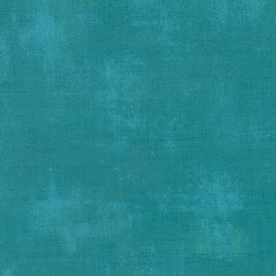Grunge By Basic Grey, Moda Quilting Cotton, Fat Quarter, Basics Collection, Teal Blue Blender Fabric, Ocean