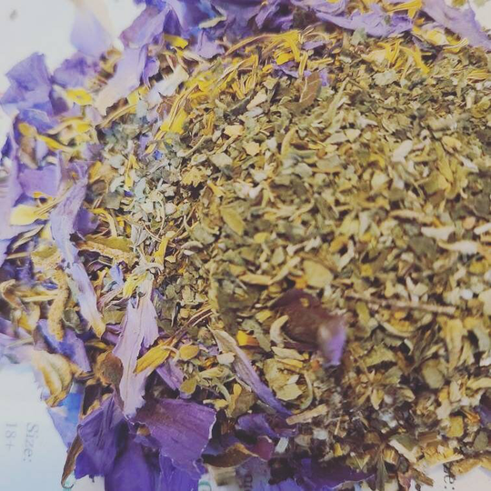 Dream Time Blend Tea - 8 Grams Passion Flower, Mugwort Heimia Salicifolia | Sun Opener & Blue Lotus Vivid Lucid Dreams