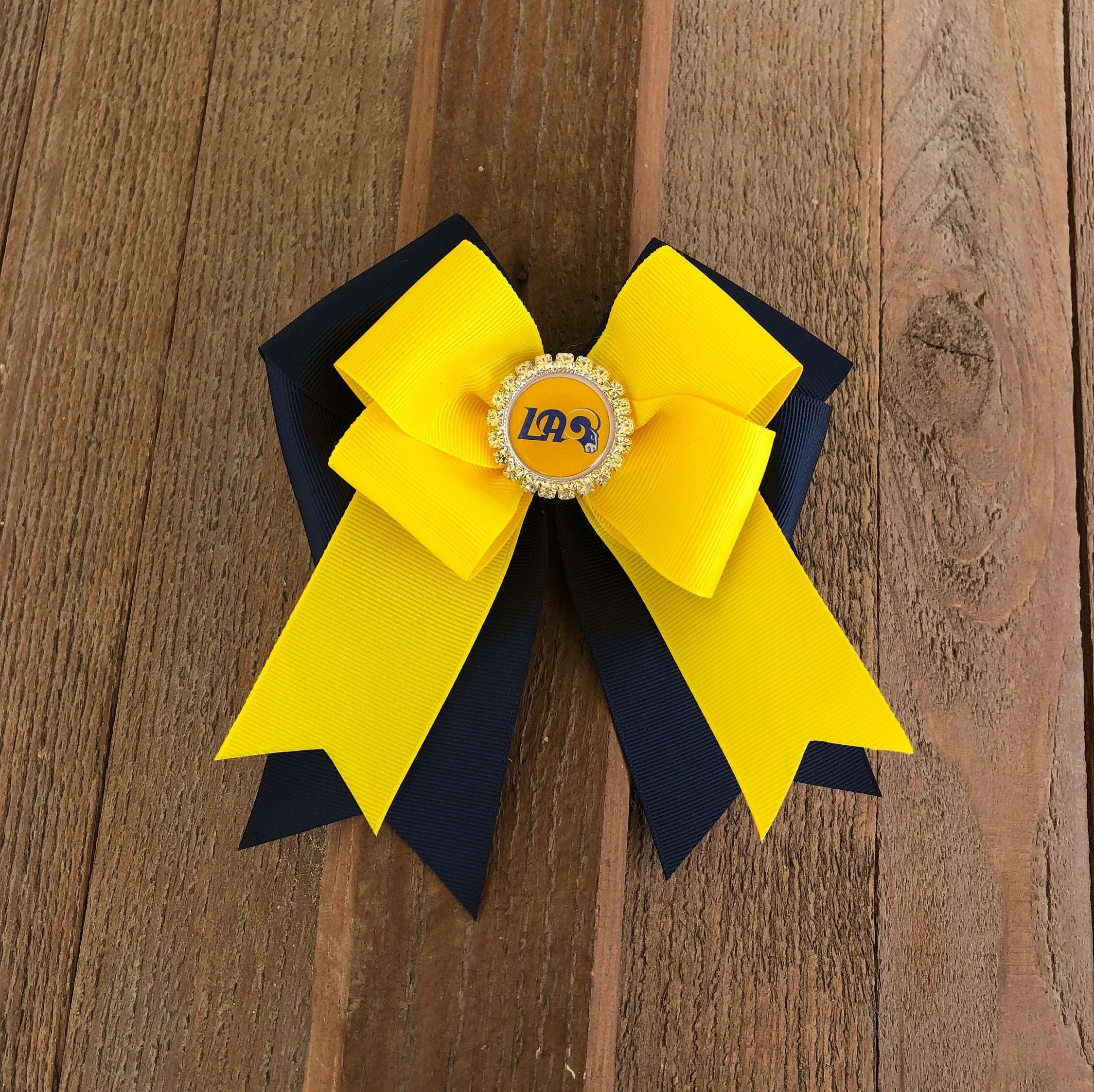 Los Angeles Rams Hair Bow La Shirt Women Jersey Girl Shirts Nfl Bows Girls
