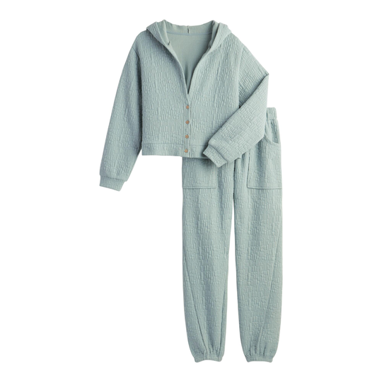 Light Teal Quilted Loungewear Collection by World Market