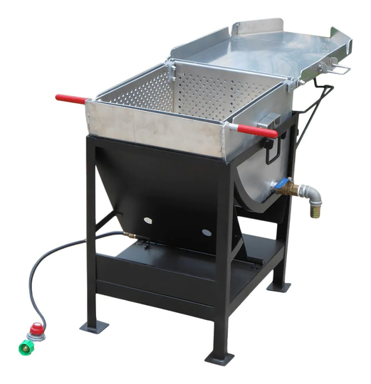 King Kooker Super Seafood Boiling 1-Burner 30-in Propane 20-lb Cylinder Manual Iron Jet Cooker in Black | 4545