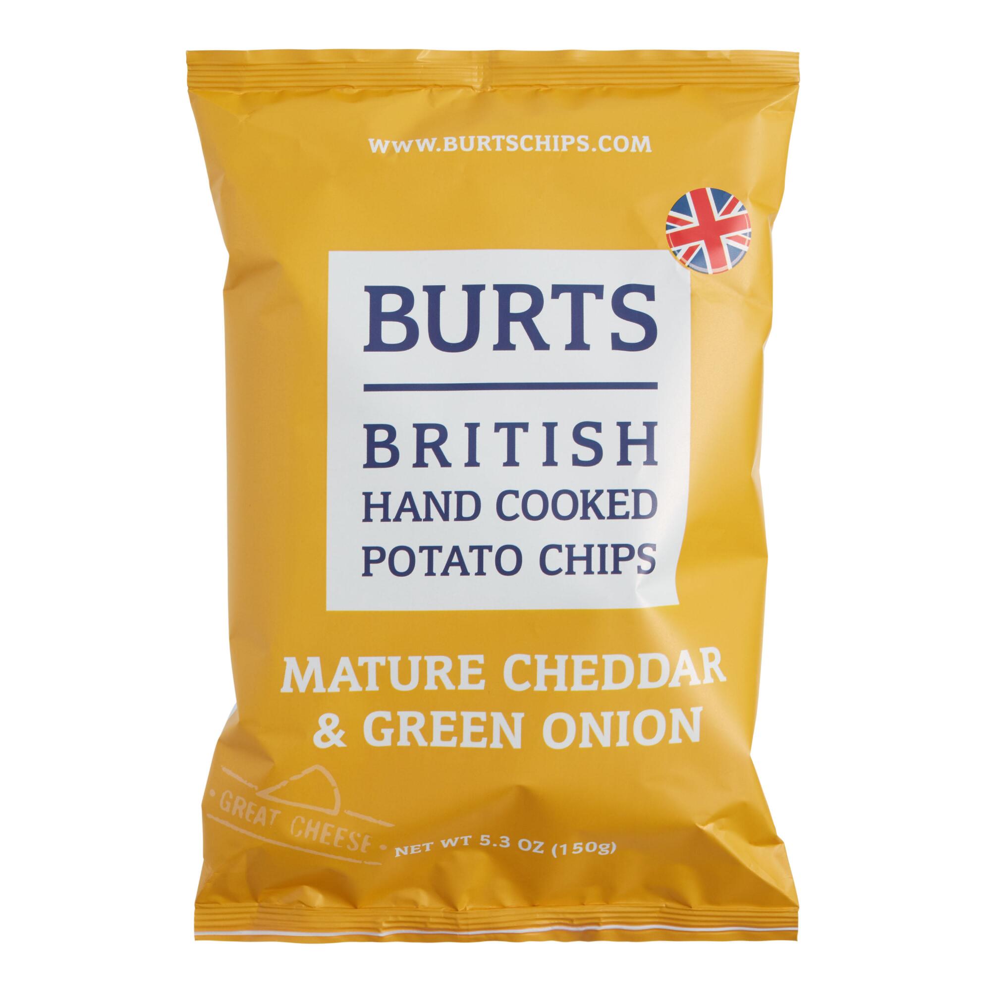 Burts Mature Cheddar & Green Onion Potato Chips Set of 10 by World Market
