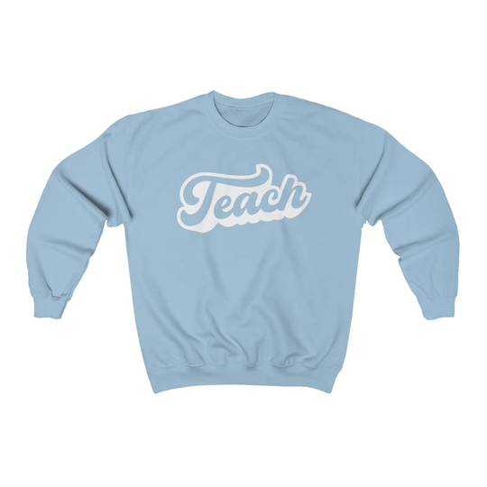 Retro Teach Unisex Heavy Blend™ Crewneck Sweatshirt