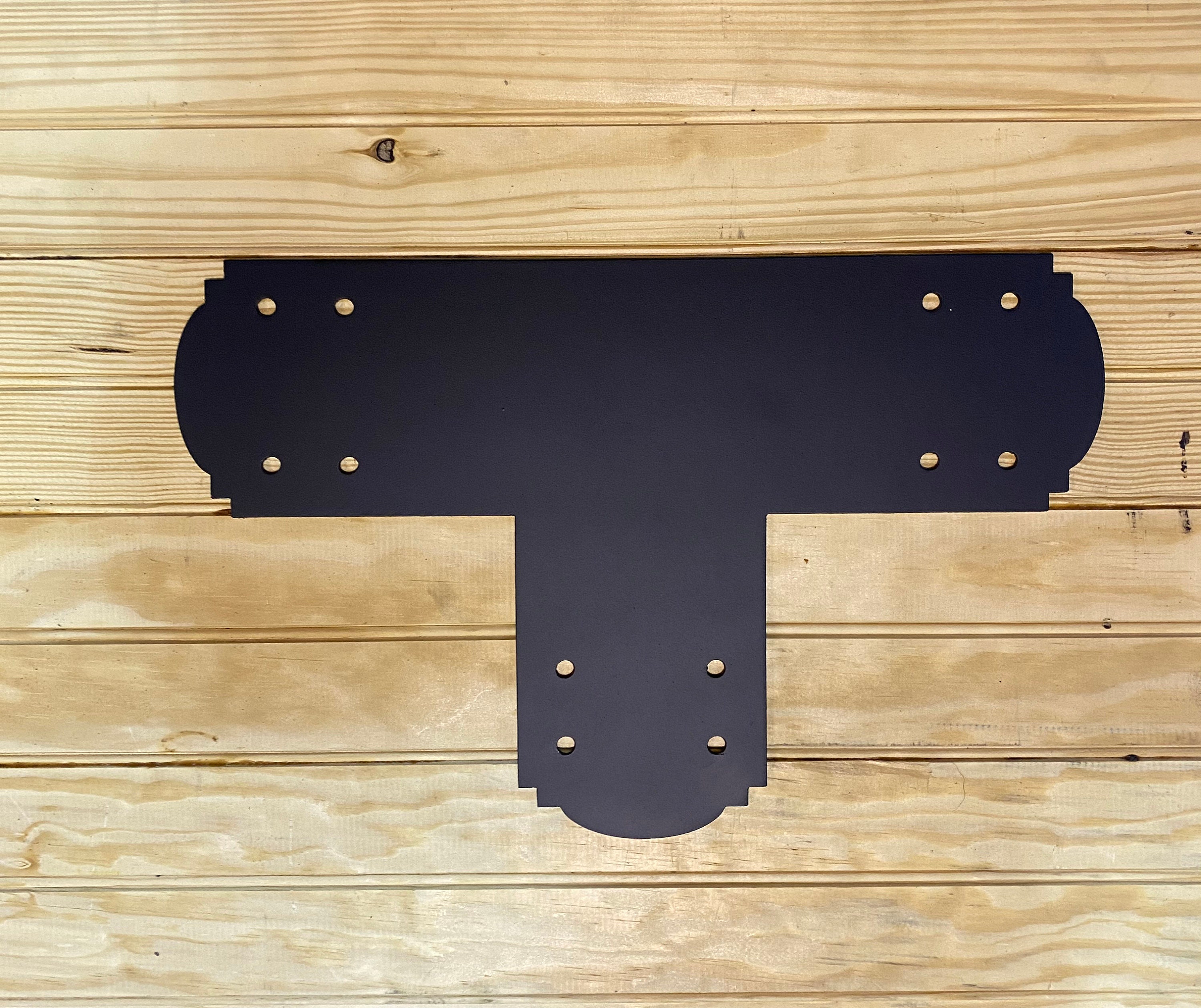 Decorative Design T Bracket For 6x6 Post, 6 Inch Bolt Plate, Support Bracket, Pergola Inch, Truss Plate