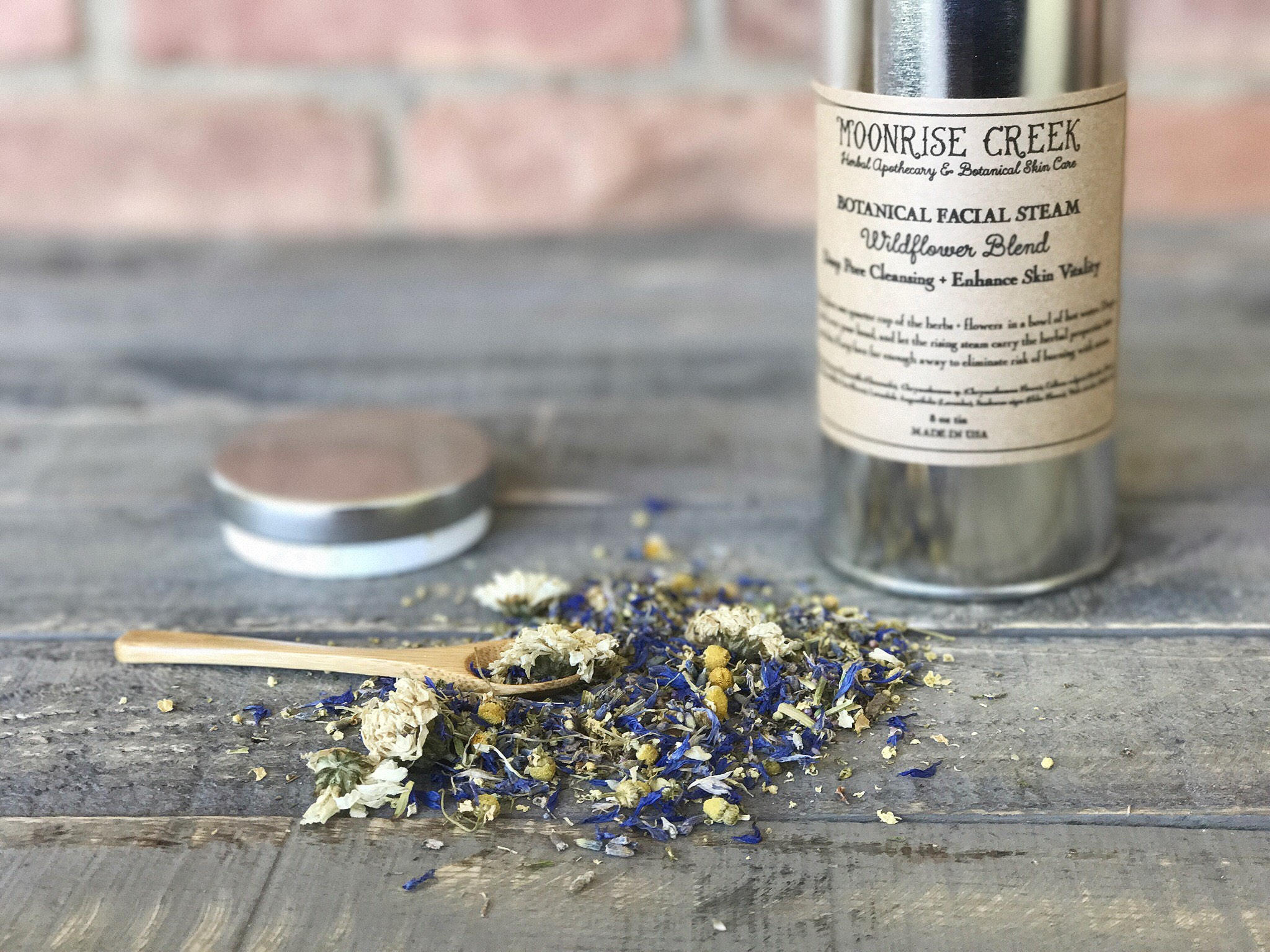 Botanical Facial Steam Wildflower Blend Deep Pore Cleansing + Enhances Skin Vitality