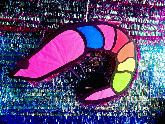 Shrimp in Rainbow Colors Pinata