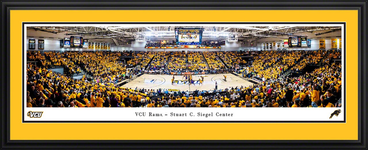 Vcu Rams Basketball Panoramic Poster - Stuart C. Siegel Center Picture