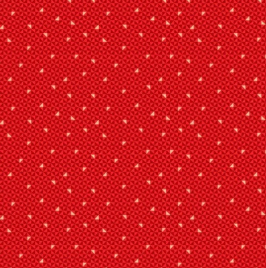 Red Geo Blender From Santa Express Collection By Andover Fabric - 100% Quilt Shop Quality Cotton