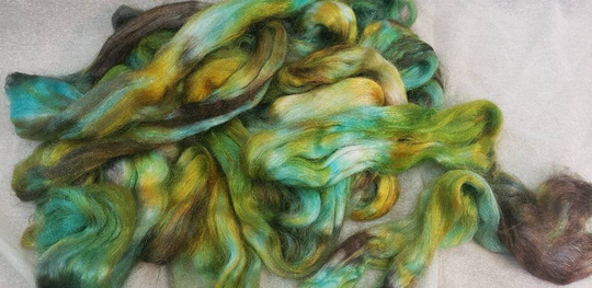Firestar Nylon Shimmer Top For Blending Hand Spinning Fibers