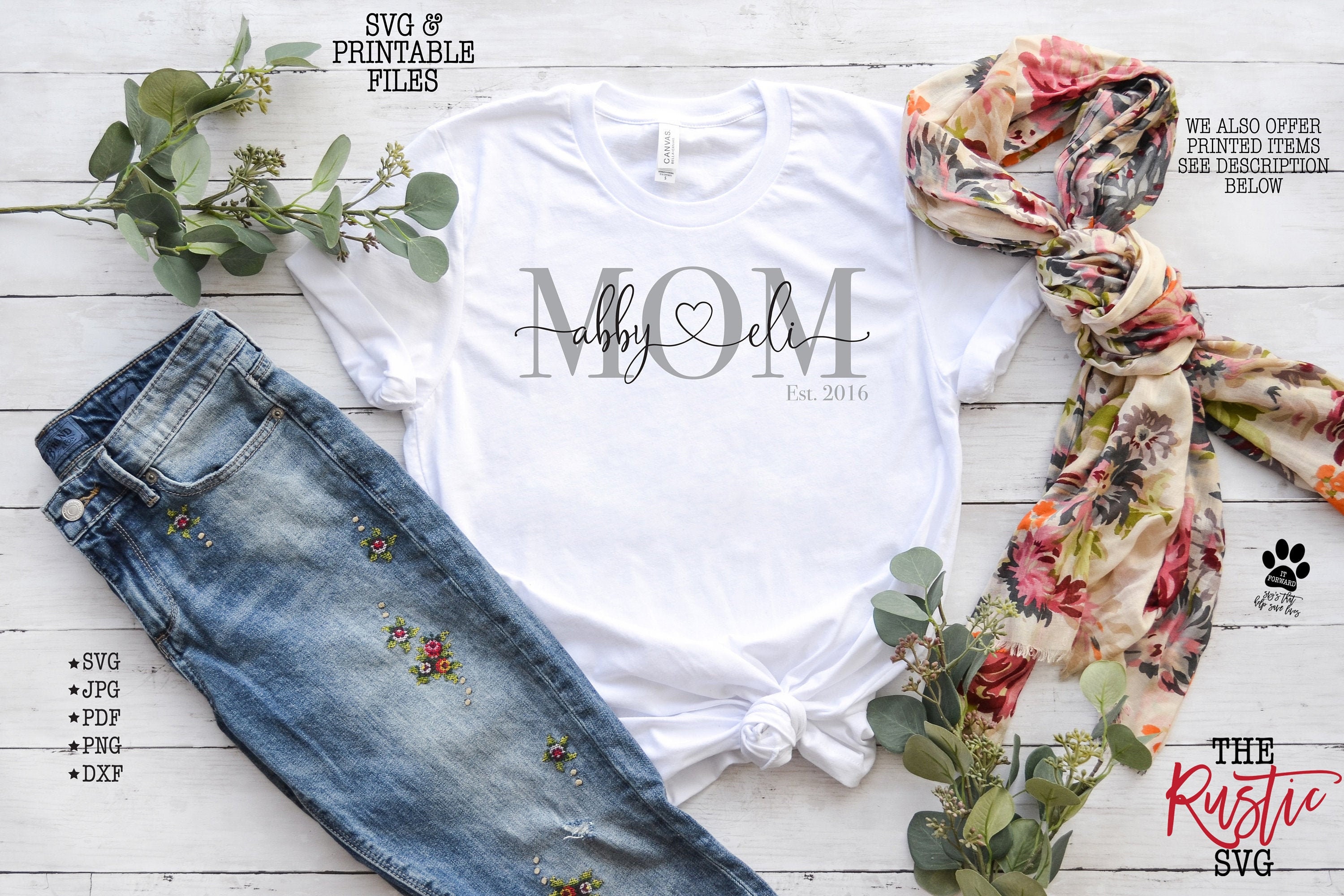 Custom Mom Shirt, Gift, Gift For Mom, Names Kids Names, Mother's Day Cricut, Silhouette, 027
