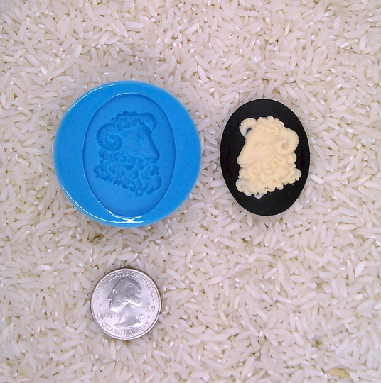 Zodiac Aries 3D Silicone Mold Food Grade Astrology Ram Black Sheep Symbol | Candy Soap Clay Resin Wax Etc Jewelry Making Safe Flexible