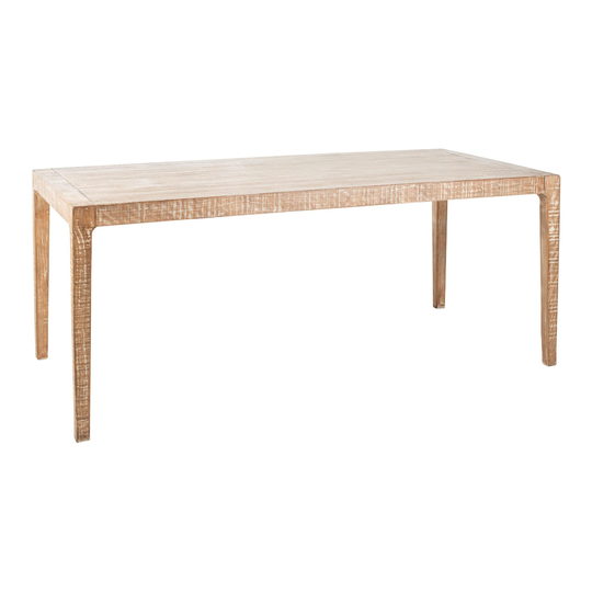 Natural Gray Reclaimed Pine Indio Dining Table - Wood - Medium by World Market