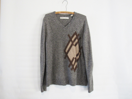 Gray Cashmere Blend Sweater Medium - Perry Ellis Very Warm & Soft