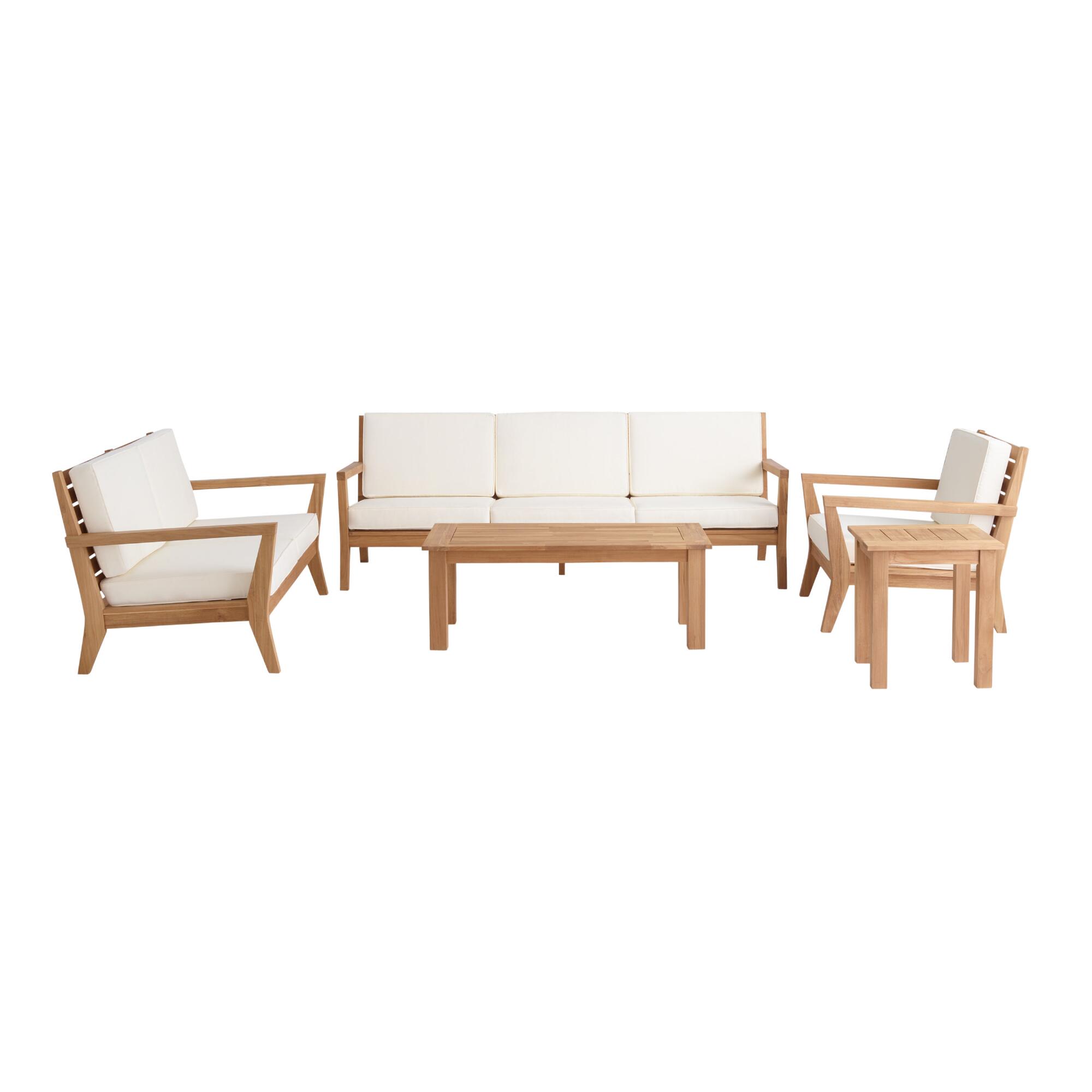 Natural Teak Calero Outdoor Patio Furniture Collection by World Market