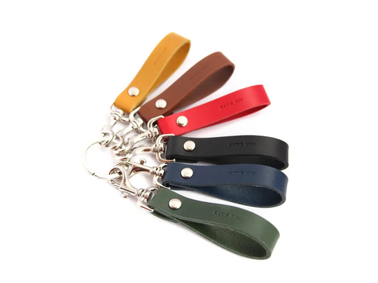 Personalized Leather Keyring "Italian Leather", Customized Leather Key Chain, Custom Made, Gift Ideas, Free Initials, Keychain, Key Ring