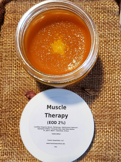 Vegan Muscle Therapy Salve | Certified Organic Essential Oils Blend