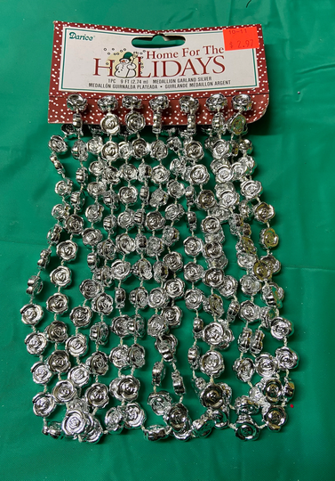 Rose Bead Garland Christmas Tree Garland 9' Wedding Miniature