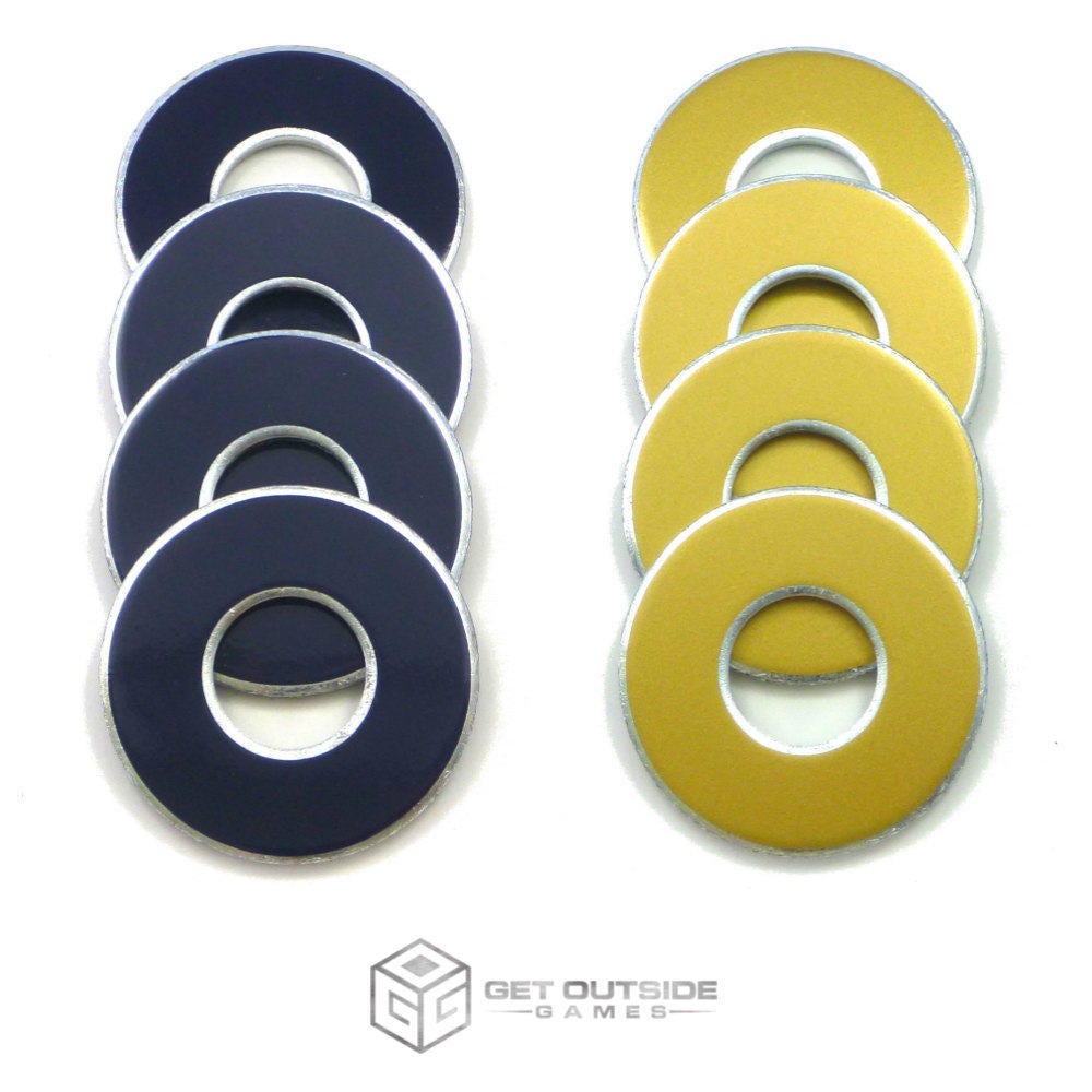 8 St. Louis Rams Color Vvashers with Storage Options - Washer Toss Game Washers By Get Outside Games