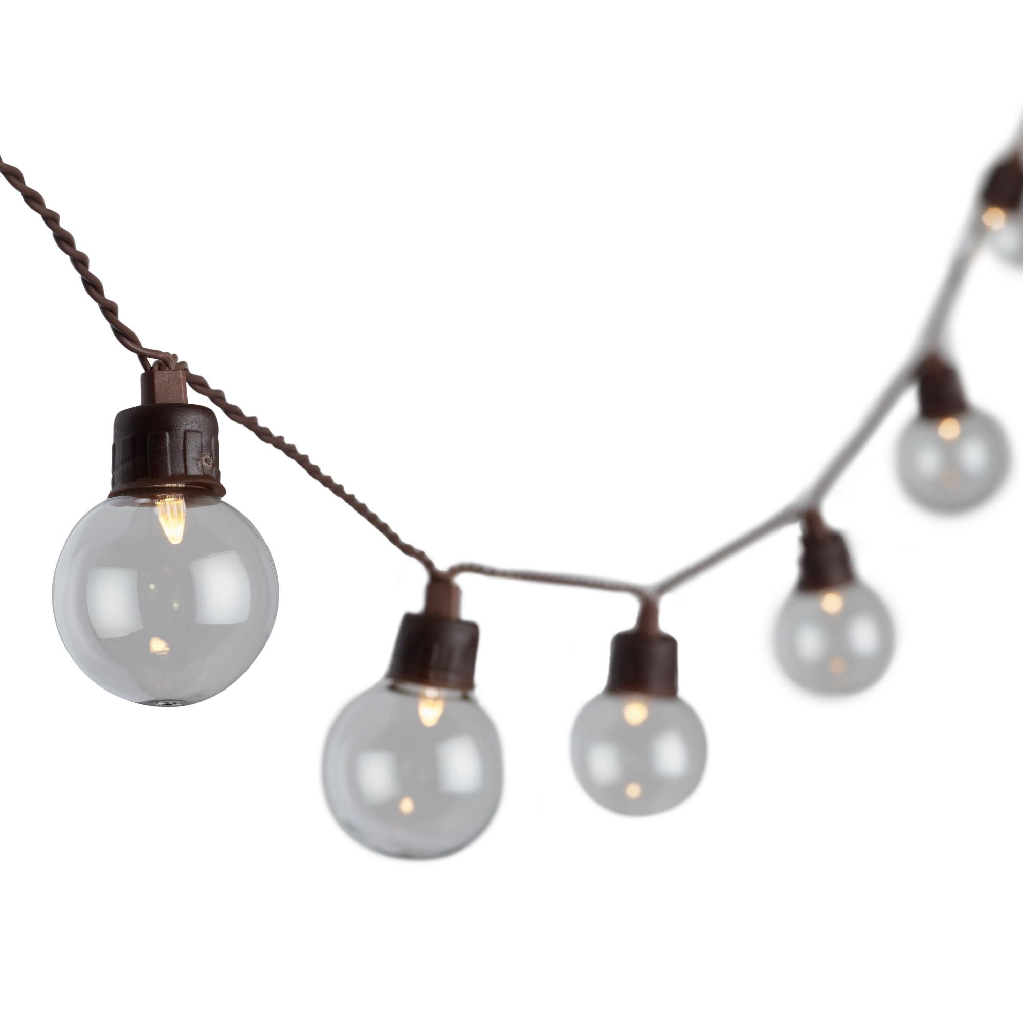 Clear Glass Solar LED 30 Bulb String Lights by World Market