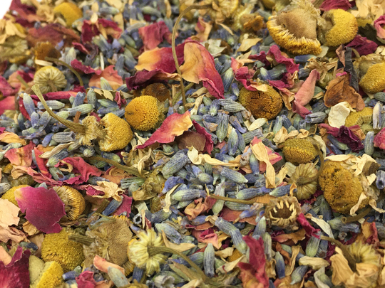 Good Night Tea, Bedtime Tea Blend Of Lavender, Chamomile & Rose, Calming & Relaxing
