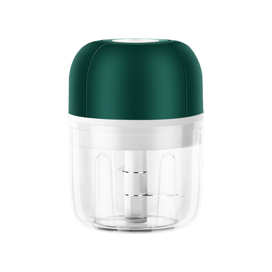 100ml 250ml Garlic Chopper Electric Press Switch ABS Mini Onion Pepper Food Processor Blender Kitchen Gadget - green, l