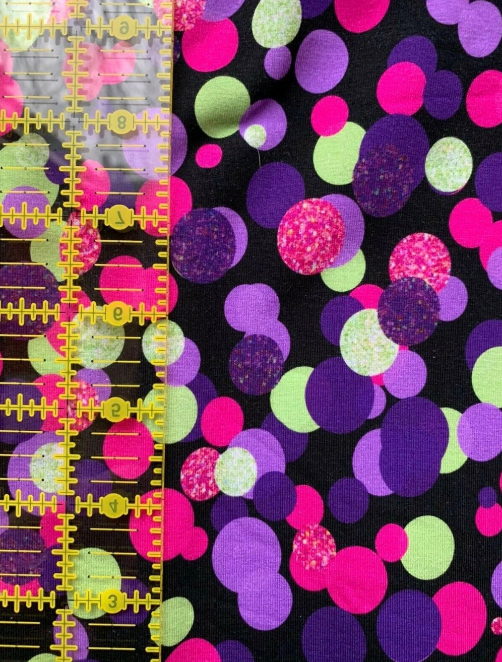 9x14 Tumbler Cotton Blend Fabric Cut Small Crafts - Bright Dots