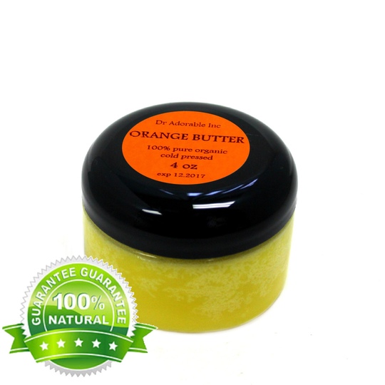 4 Oz Pure Organic Orange Butter Fresh Cold Pressed