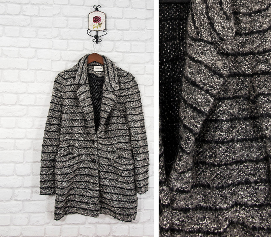 Isabel Marant Etoile Wool/Alpaca Blend Knit Blazer Jacket Coat Striped Size Fr40/Uk12/Us8