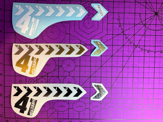 Odyssey Director Fork Decal Set