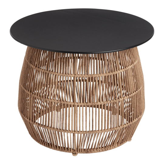 All Weather Wicker and Metal Stavros Outdoor Patio Coffee Table: Brown by World Market
