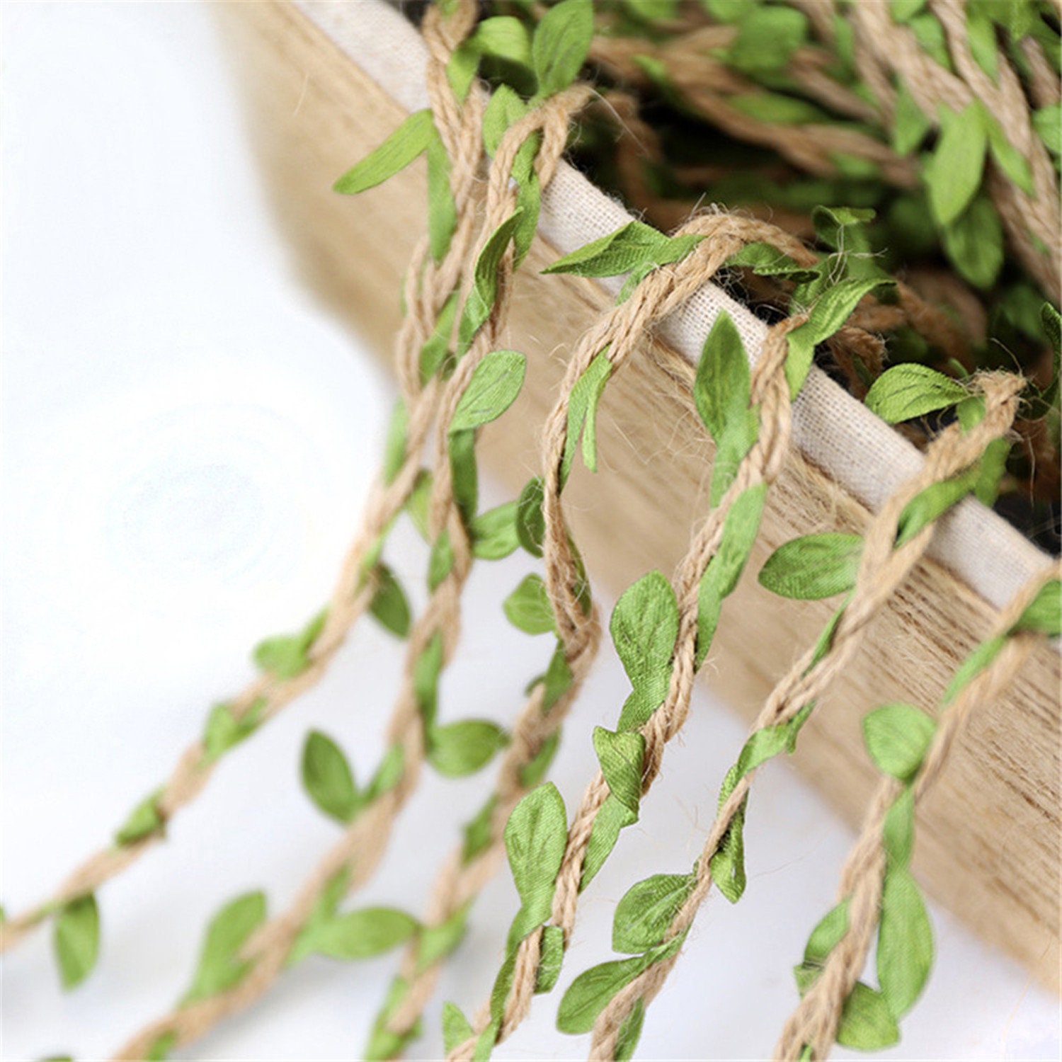 1M~100M Handmade Linen Leaves, Wedding Decoration. Party Layout , Diy Vintage Wedding Decorations, Bridal Shower, Baby Rustic Decor