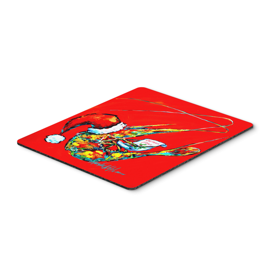 Caroline's Treasures MW1197MP Happy Holidays Shrimp Mouse Pad, Hot Pad or Trivet, Large, multicolor
