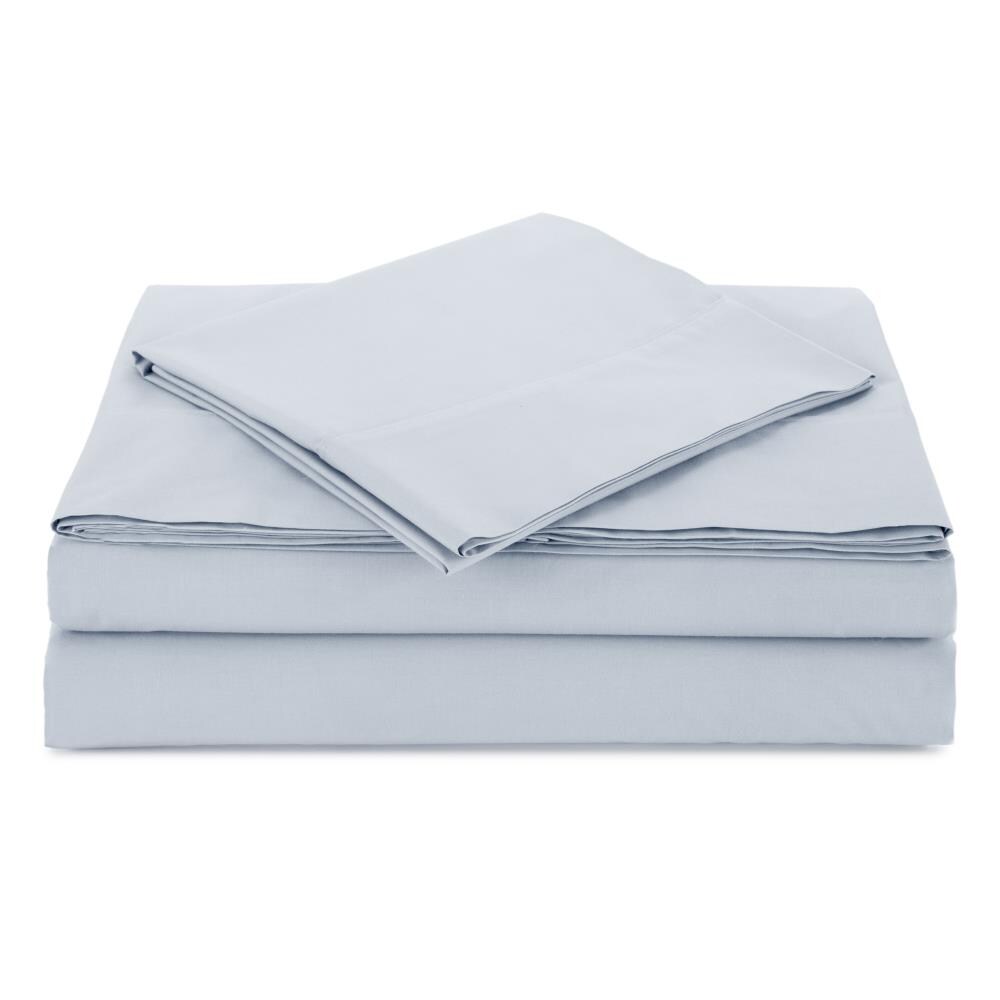 WestPoint Home Atelier Martex Percale Sheet King Cotton Blend Bed Sheet in Blue | 028828368331